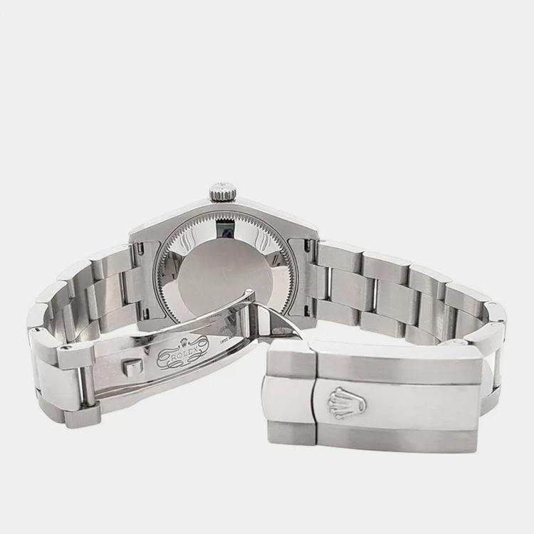 Pre Owned Rolex Datejust 178240 Automatic White Stainless Steel Women's Wristwatch 31 mm