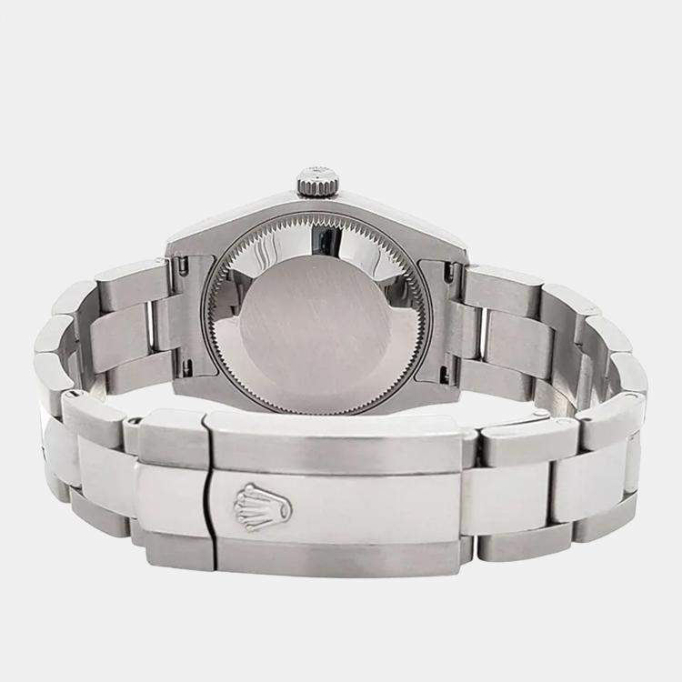 Pre Owned Rolex Datejust 178240 Automatic White Stainless Steel Women's Wristwatch 31 mm
