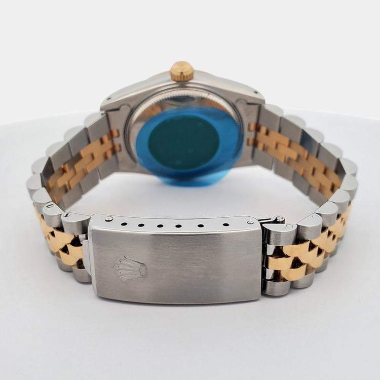 Pre Owned Rolex Datejust 68273 Automatic Champapgne 18k Yellow Gold Stainless Steel Women's Wristwatch 31 mm