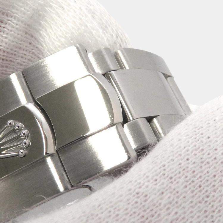 Pre Owned Rolex Datejust 279384RBR Automatic Grey 18k White Gold Stainless Steel Women's Wristwatch 28 mm