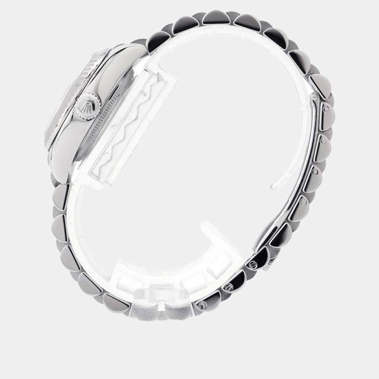 مملوكة مسبقًا Rolex Datejust 179174 Automatic Pink 18k White Gold Stainless Steel Women's Wristwatch 26 mm