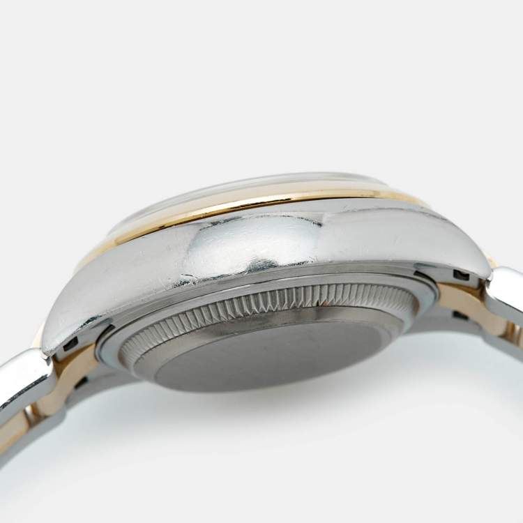 مملوكة مسبقًا ساعة يد نسائية رولكس ديت جست M279163-0002 ذهب أصفر عيار 18 أويسترستيل شامبانيا 28مم