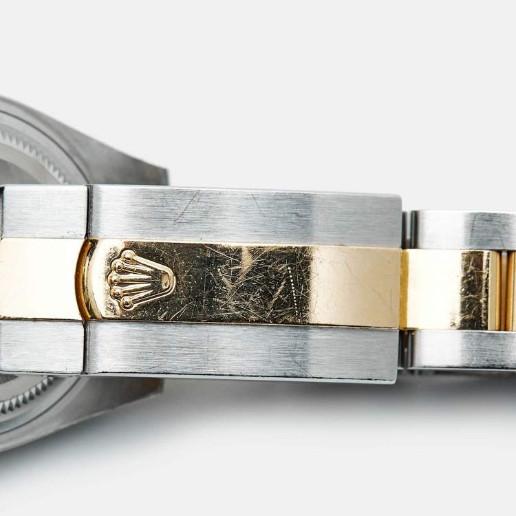 مملوكة مسبقًا ساعة يد نسائية رولكس ديت جست M279163-0002 ذهب أصفر عيار 18 أويسترستيل شامبانيا 28مم