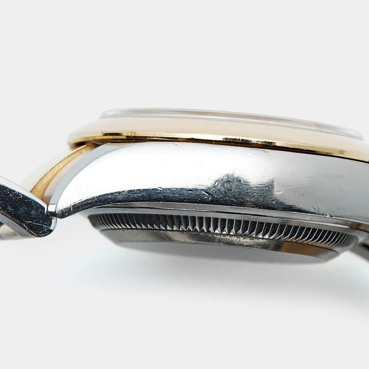 مملوكة مسبقًا ساعة يد نسائية رولكس ديت جست M279163-0002 ذهب أصفر عيار 18 أويسترستيل شامبانيا 28مم