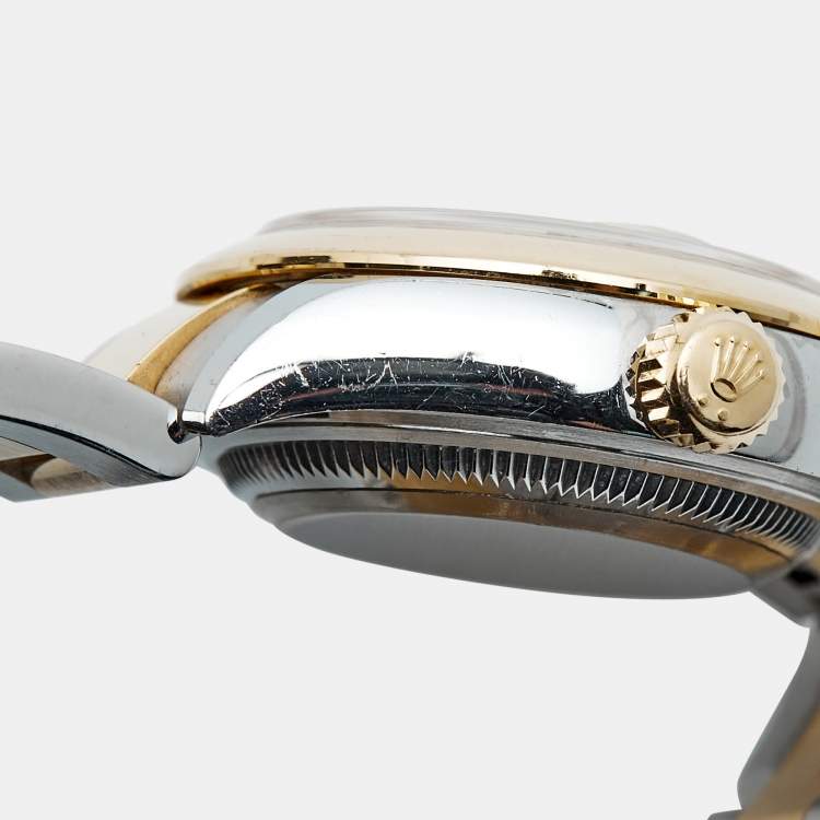 مملوكة مسبقًا ساعة يد نسائية رولكس ديت جست M279163-0002 ذهب أصفر عيار 18 أويسترستيل شامبانيا 28مم