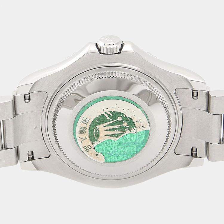 Pre Owned Rolex Yacht-Master 168622 Automatic Grey Stainless Steel Men's Wristwatch 35mm