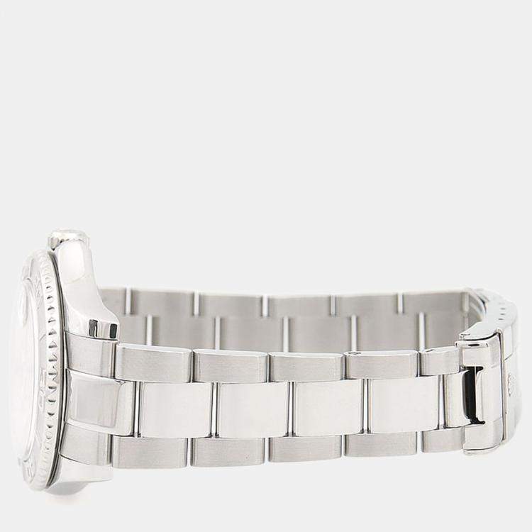 Pre Owned Rolex Yacht-Master 168622 Automatic Grey Stainless Steel Men's Wristwatch 35mm