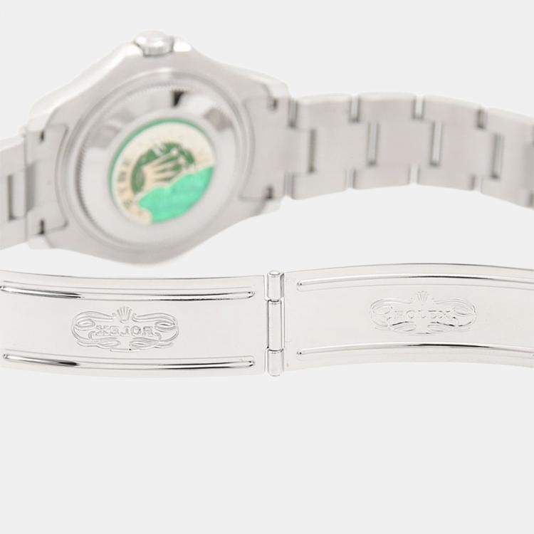Pre Owned Rolex Yacht-Master 168622 Automatic Grey Stainless Steel Men's Wristwatch 35mm