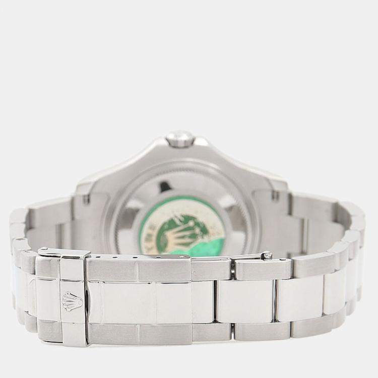 Pre Owned Rolex Yacht-Master 168622 Automatic Grey Stainless Steel Men's Wristwatch 35mm