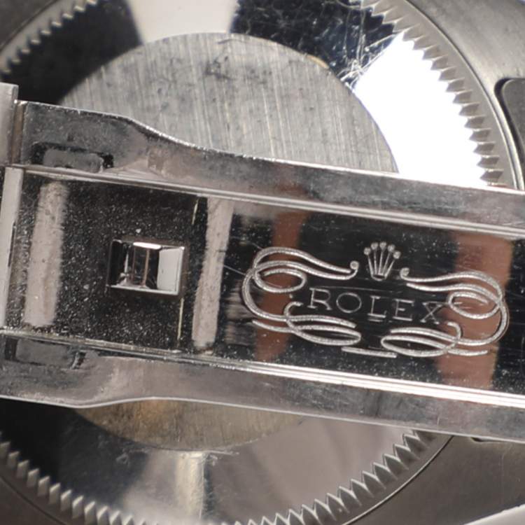 Pre Owned Rolex Datejust 178273 Black Mother Of Pearl Diamond 18K Yellow Gold Stainless Steel Women's Wristwatch 31 mm