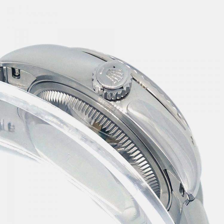 Pre Owned Rolex Datejust 279174 Automatic Black Stainless Steel Women's Wristwatch 28 mm