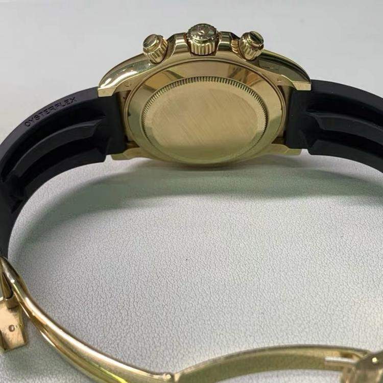 Pre Owned Rolex Cosmograph Daytona 116518LN Automatic Black 18k Yellow Gold Ceramic Women's Wristwatch 40 mm