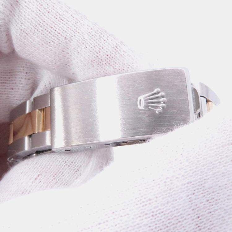 مملوكة مسبقًا Rolex Datejust 69163 Automatic Grey 18k Yellow Gold Stainless Steel Women's Wristwatch 26 mm