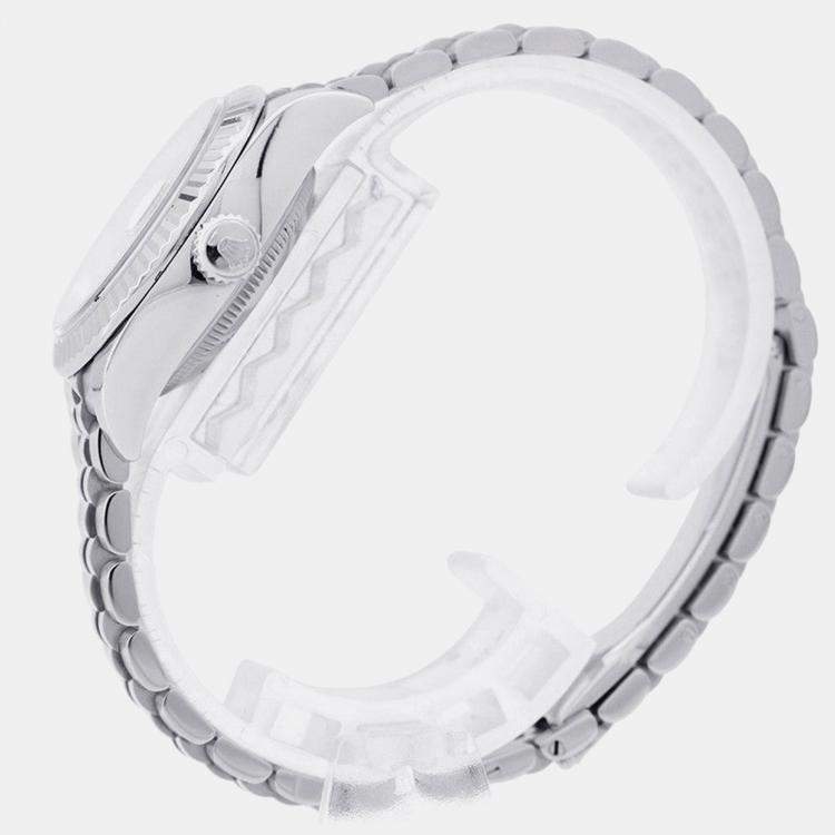 مملوكة مسبقًا Rolex Datejust 279174 Automatic Pink 18k White Gold Stainless Steel Women's Wristwatch 28 mm