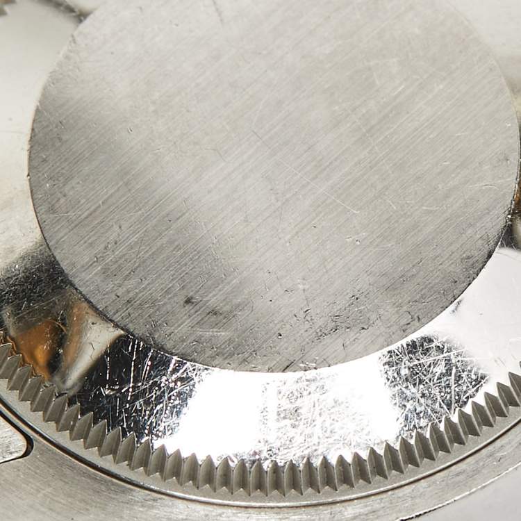 مملوكة مسبقًا ساعة يد نسائية رولكس ديتجاست 178383 إطار أخضر زيتوني ذهب أصفر عيار 18 وفولاذ مقاوم للصدأ 31 مم