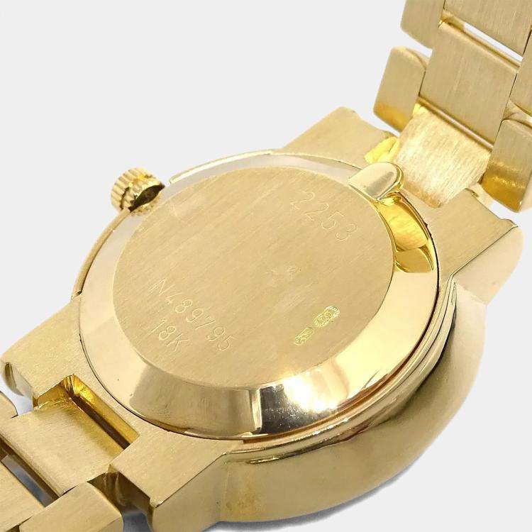 Pre Owned Rolex Cellini 2253 18k Yellow Gold Manual Winding Women's Wristwatch 24 mm