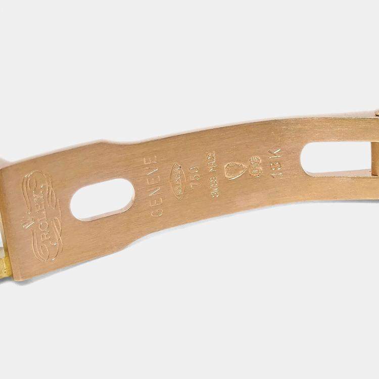 Pre Owned Rolex Cellini 2253 18k Yellow Gold Manual Winding Women's Wristwatch 24 mm