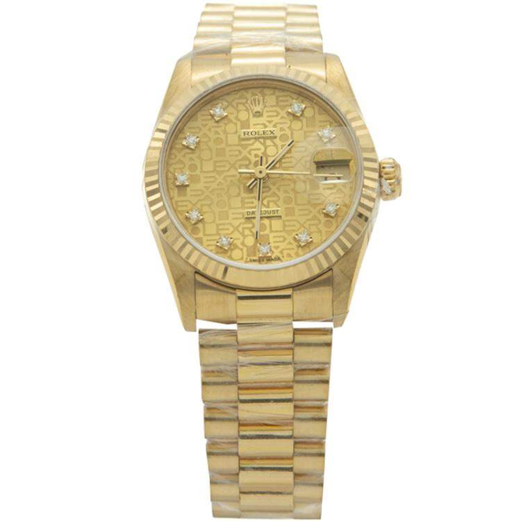 all gold women's rolex