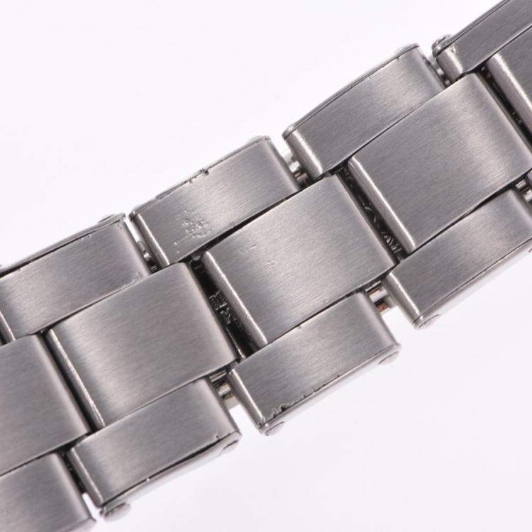 Pre Owned Rolex Silver Stainless Steel Oyster Date Precision 6694 Men's Wristwatch 34MM