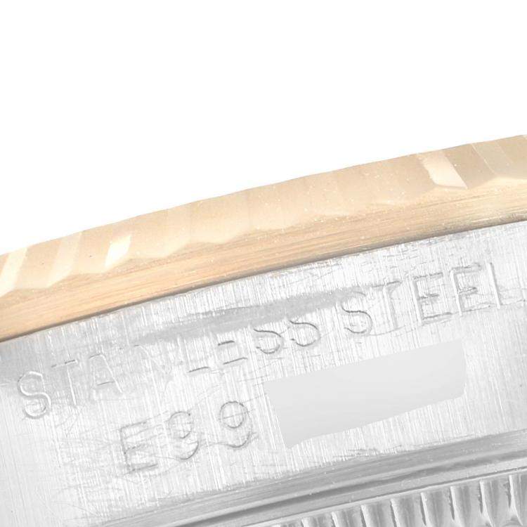 Pre Owned Rolex Champagne Diamonds 18K Yellow Gold And Stainless Steel Datejust 68273 Women's Wristwatch 31 MM