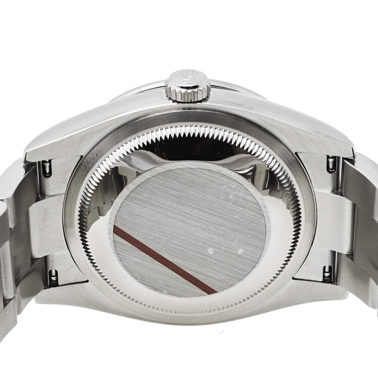 Pre Owned Rolex Pink 18K White Gold & Stainless Steel Diamonds Oyster Perpetual Datejust 126284RBR Women's Wristwatch 36 mm