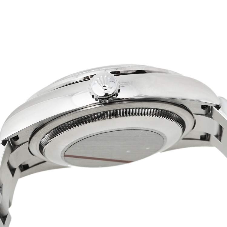 Pre Owned Rolex Pink 18K White Gold & Stainless Steel Diamonds Oyster Perpetual Datejust 126284RBR Women's Wristwatch 36 mm