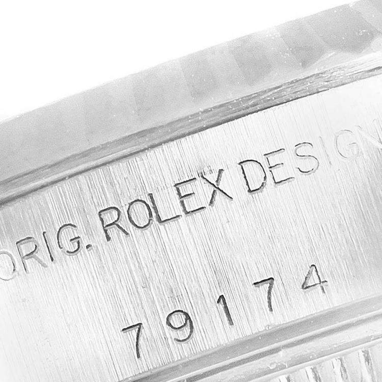 Pre Owned Rolex Silver 18K White Gold And Stainless Steel Datejust 79174 Women's Wristwatch 26 MM