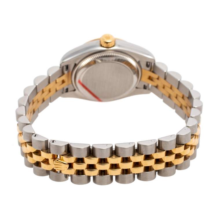 Pre Owned Rolex 18K Yellow Gold & Stainless Steel Datejust 179173 Women's Wristwatch 26 mm