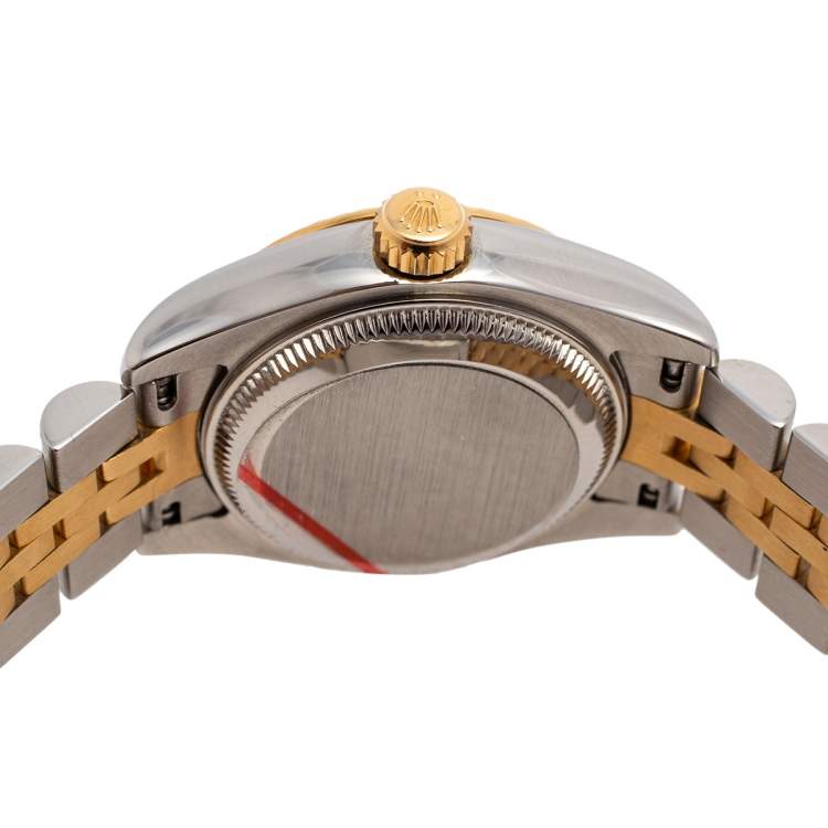 Pre Owned Rolex 18K Yellow Gold & Stainless Steel Datejust 179173 Women's Wristwatch 26 mm