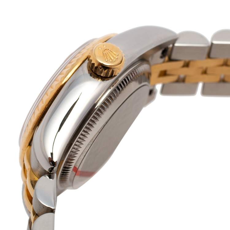 Pre Owned Rolex 18K Yellow Gold & Stainless Steel Datejust 179173 Women's Wristwatch 26 mm