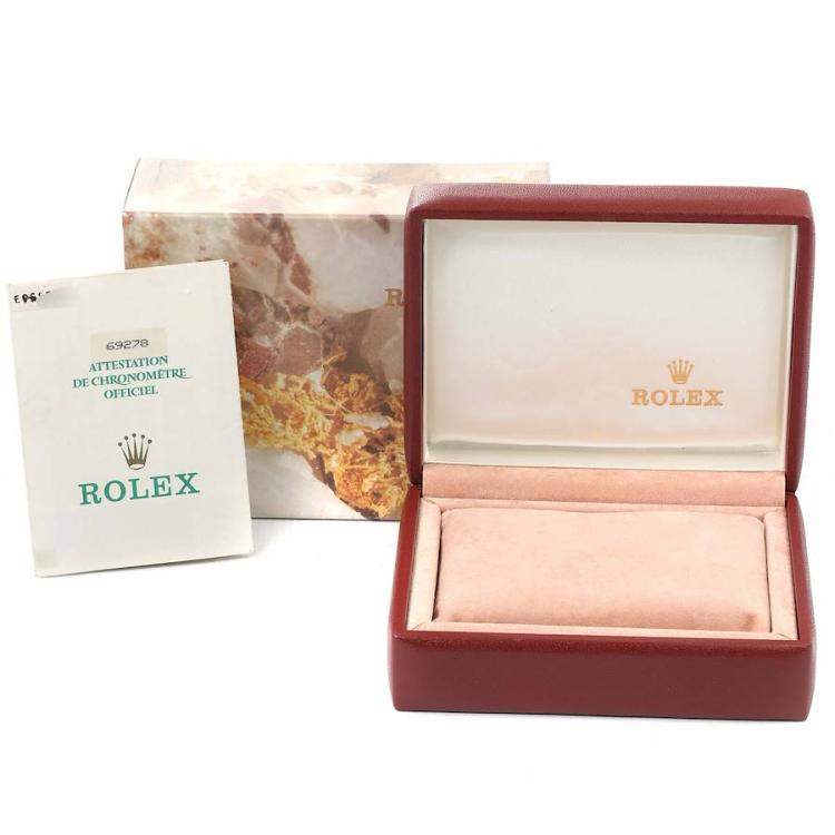 Pre Owned Rolex Champagne 18K Yellow Gold President Datejust 69278 Women's Wristwatch 26 MM
