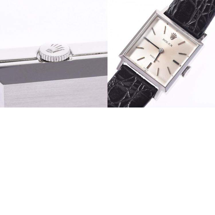 Pre Owned Rolex Silver Stainless Steel Prescription 2639 Manual Winding Women's Wristwatch 20 MM