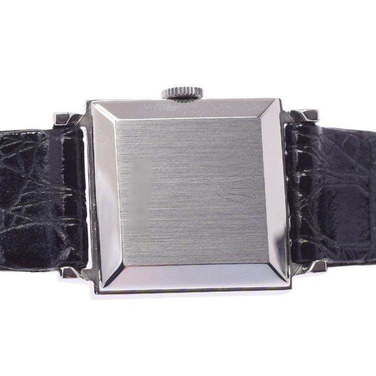 Pre Owned Rolex Silver Stainless Steel Prescription 2639 Manual Winding Women's Wristwatch 20 MM