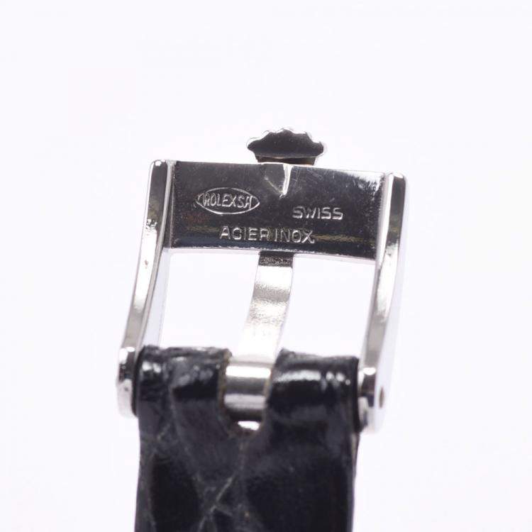 Pre Owned Rolex Silver Stainless Steel Prescription 2639 Manual Winding Women's Wristwatch 20 MM