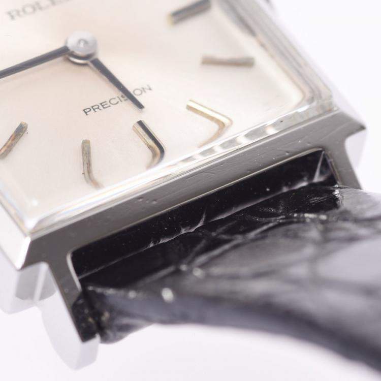 Pre Owned Rolex Silver Stainless Steel Prescription 2639 Manual Winding Women's Wristwatch 20 MM