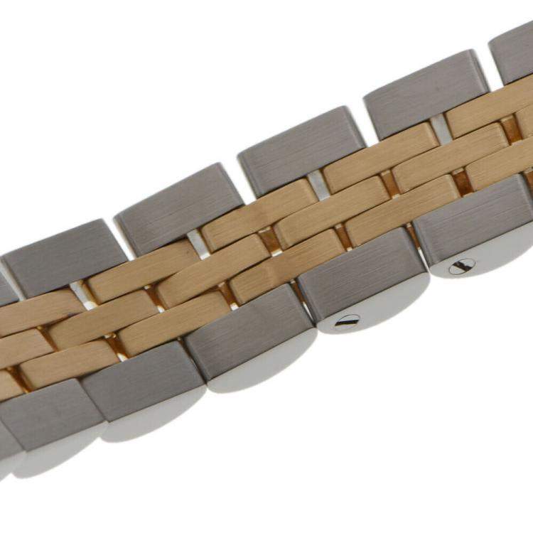 Pre Owned Rolex Champagne Diamond 18k Yellow Gold And Stainless Steel Datejust 69173G Automatic Women's Wristwatch 26 mm