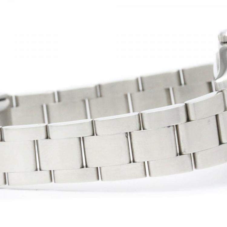 Pre Owned Rolex Silver Stainless Steel Oyster Perpetual 177200 Automatic Women's Wristwatch 31 mm
