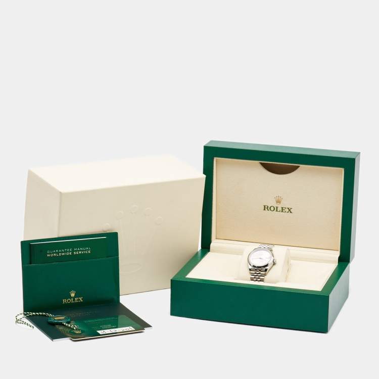Pre Owned Rolex Pink Oystersteel Datejust M278240-0014 Women's Wristwatch 31 mm