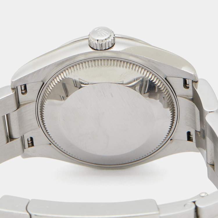 Pre Owned Rolex Coral Red Oystersteel Oyster Perpetual 277200 Women's Wristwatch 31 mm
