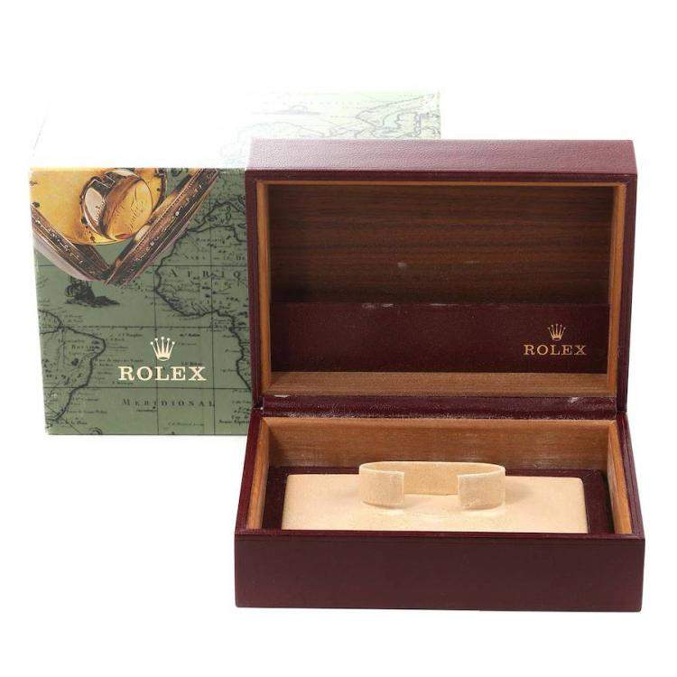 Pre Owned Rolex Champagne Diamonds 18K Yellow Gold President Datejust 68278 Automatic Women's Wristwatch 31 mm