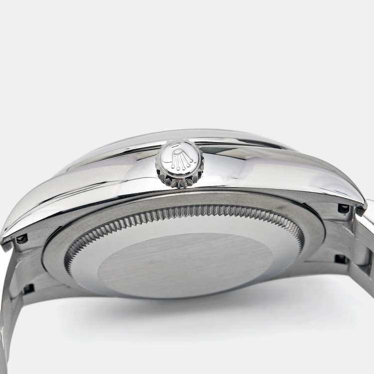 Pre Owned Rolex Silver Oystersteel Oyster Perpetual 124200-0001 Women's Wristwatch 34 mm