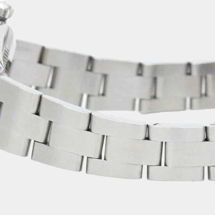 Pre Owned Rolex White Stainless Steel Oyster Perpetual Date 79190 Automatic Women's Wristwatch 25 mm