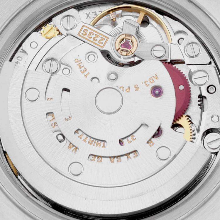 Pre Owned Rolex Datejust Steel Yellow Gold White Diamond Dial Ladies Watch 79173 26 mm