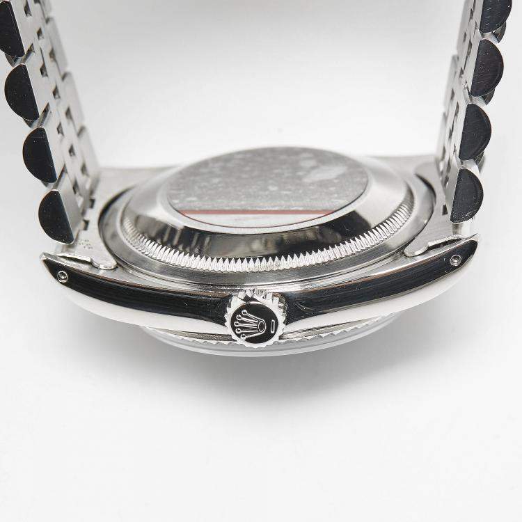 Pre Owned Rolex Black 18K White Gold & Stainless Steel Datejust 16234 Men's Wristwatch 36 mm