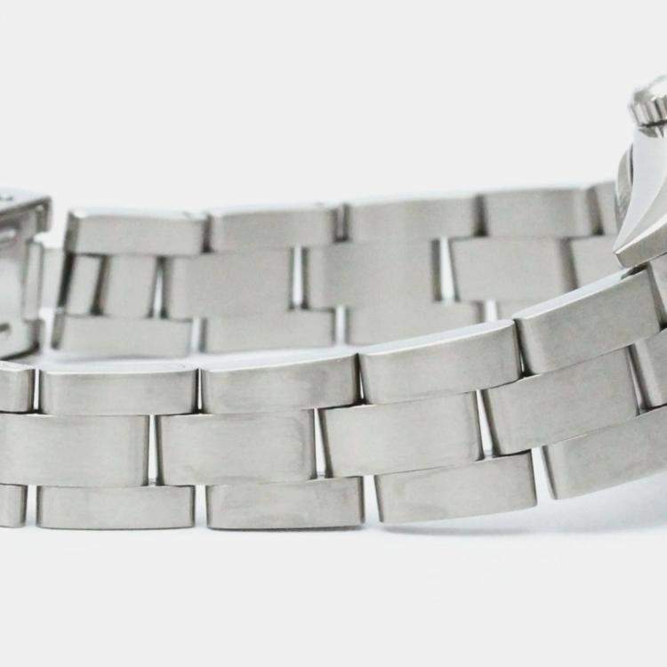 Pre Owned Rolex Orange Stainless Steel Oyster Perpetual 76080 Automatic Women's Wristwatch 24 mm