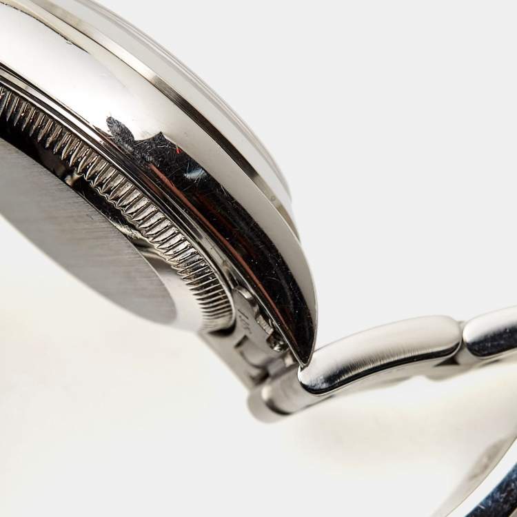 Pre Owned Rolex Salmon Stainless Steel Oyster Perpetual 67180 Automatic Women's Wristwatch 25 mm