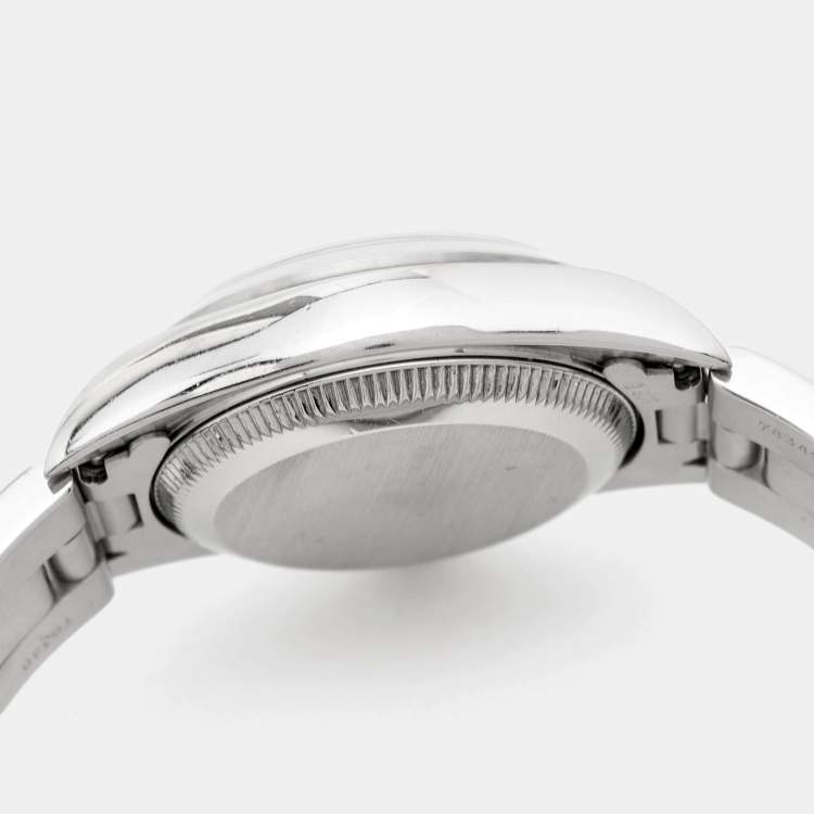 Pre Owned Rolex Salmon Stainless Steel Oyster Perpetual 67180 Automatic Women's Wristwatch 25 mm
