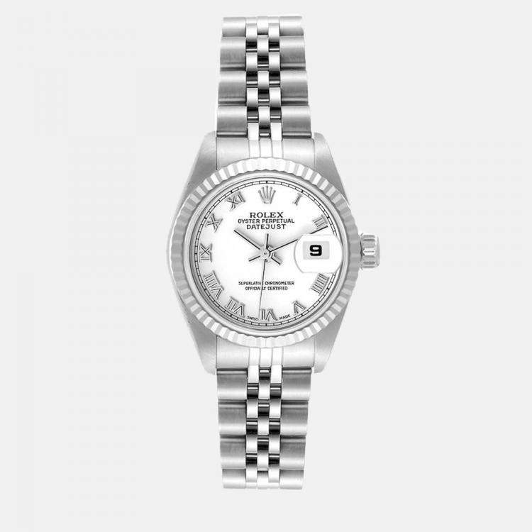 White gold womens rolex hot sale