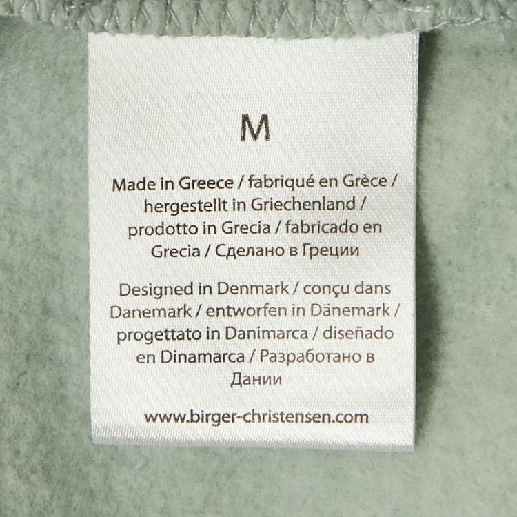 Pre Owned ROTATE Birger Christensen Surf Blue Cotton Iris Crew Neck Sweatshirt M