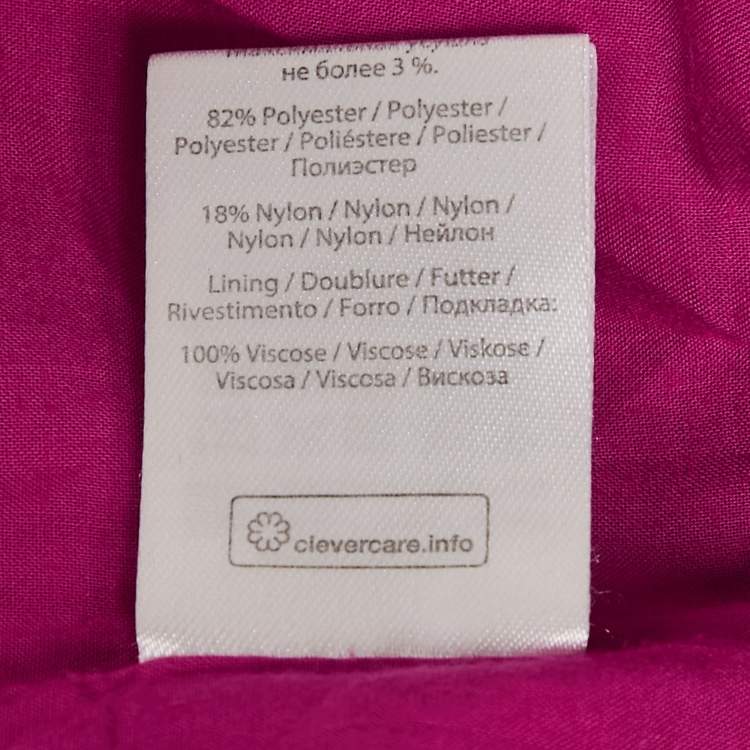 Pre Owned ROTATE Birger Christensen Pink Cut-Out Kaya Jacquard Mini Dress S